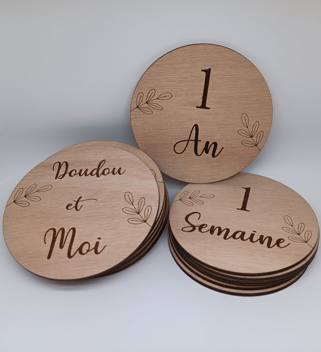 Cartes étapes en bois