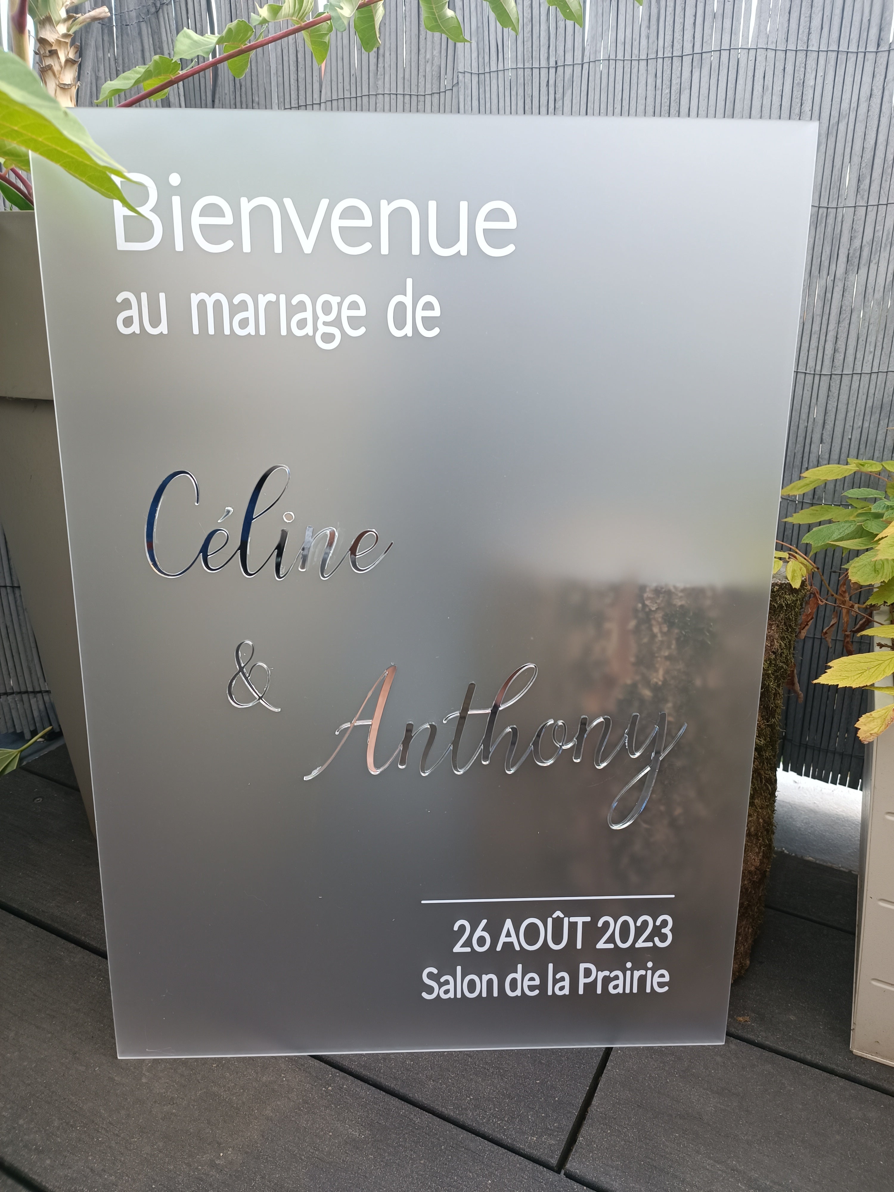 Panneau de bienvenue "Bijou"