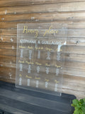 Panneau plan de table impression plexi