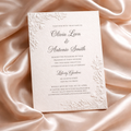 Faire part de mariage avec embossage n°2
