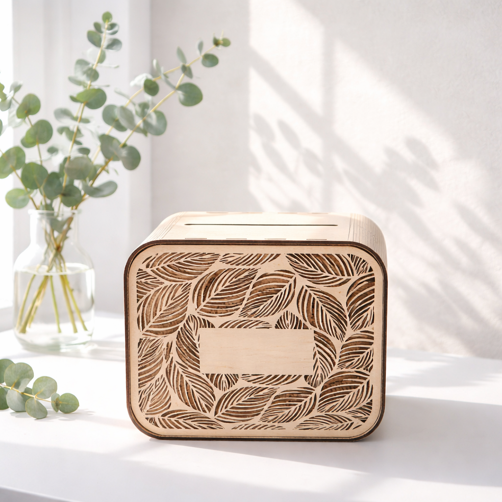 Urne / Boite à enveloppes en bois à personnaliser