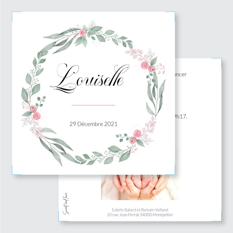 Faire-part de naissance Louiselle