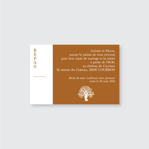 Carte complément d'informations - Arbre de Vie