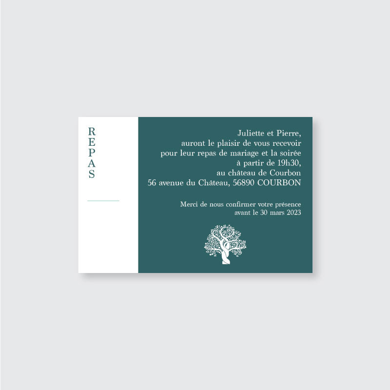Carte complément d'informations - Arbre de Vie