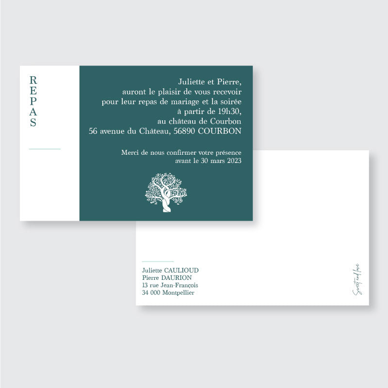 Carte complément d'informations - Arbre de Vie