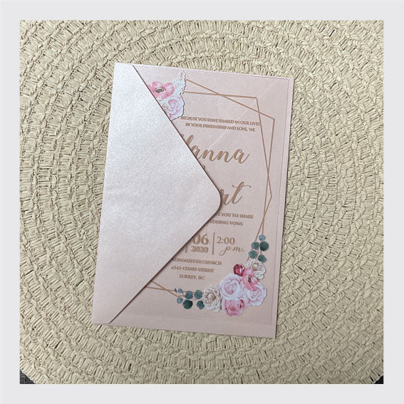 Faire-part impression sur plexi