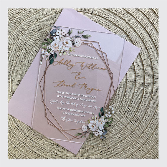 Faire-part impression sur plexi