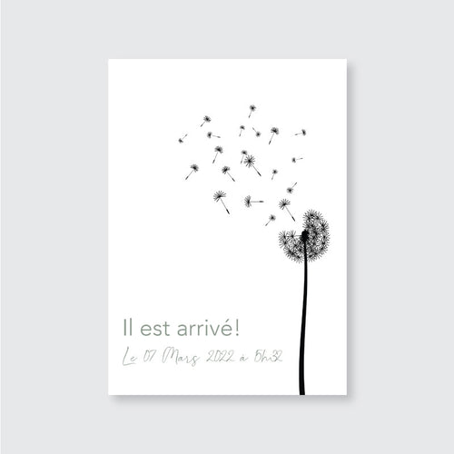 Faire-part de naissance Graines de bonheur