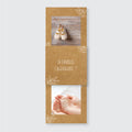 Faire-part de naissance marque page Kraft