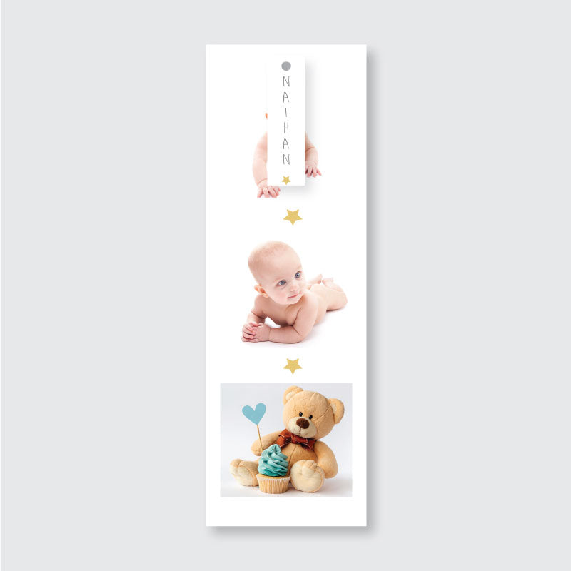 Faire-part de naissance marque page - Ma petite étoile