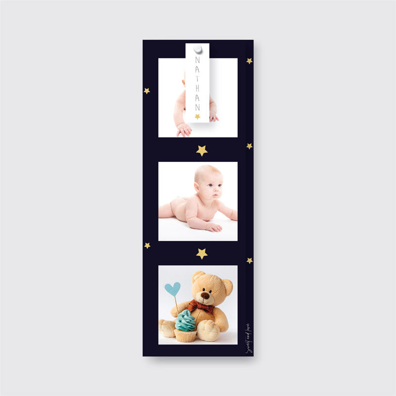 Faire-part de naissance marque page - Ma petite étoile