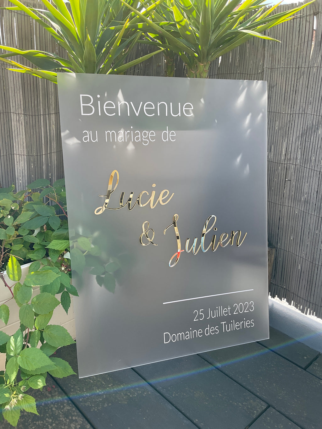 Panneau de bienvenue "Bijou"