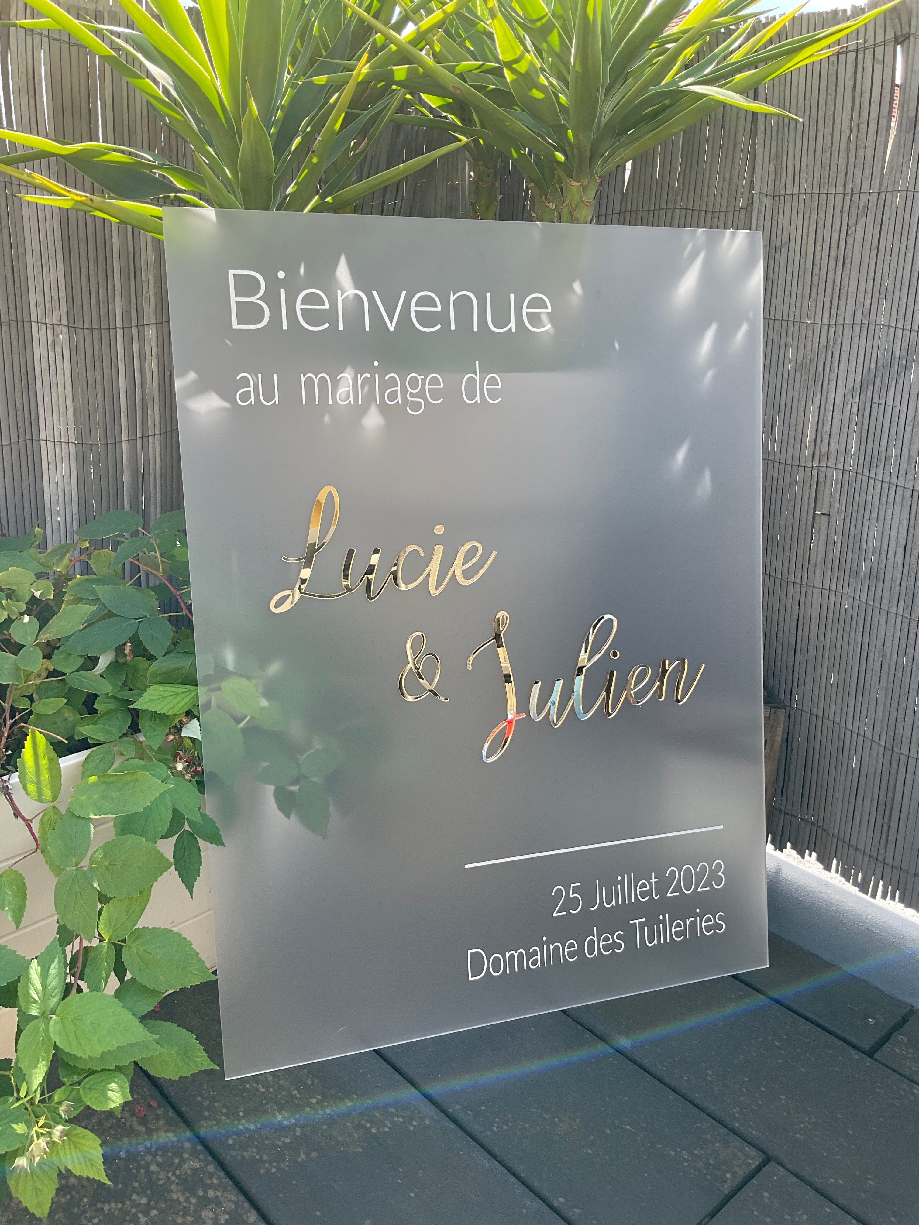 Panneau de bienvenue "Bijou"