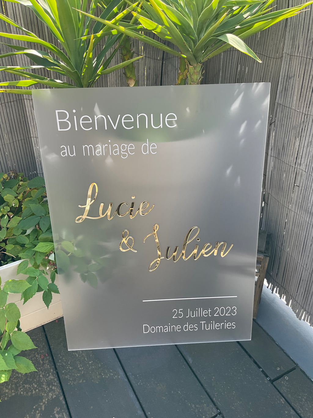 Panneau de bienvenue "Bijou"