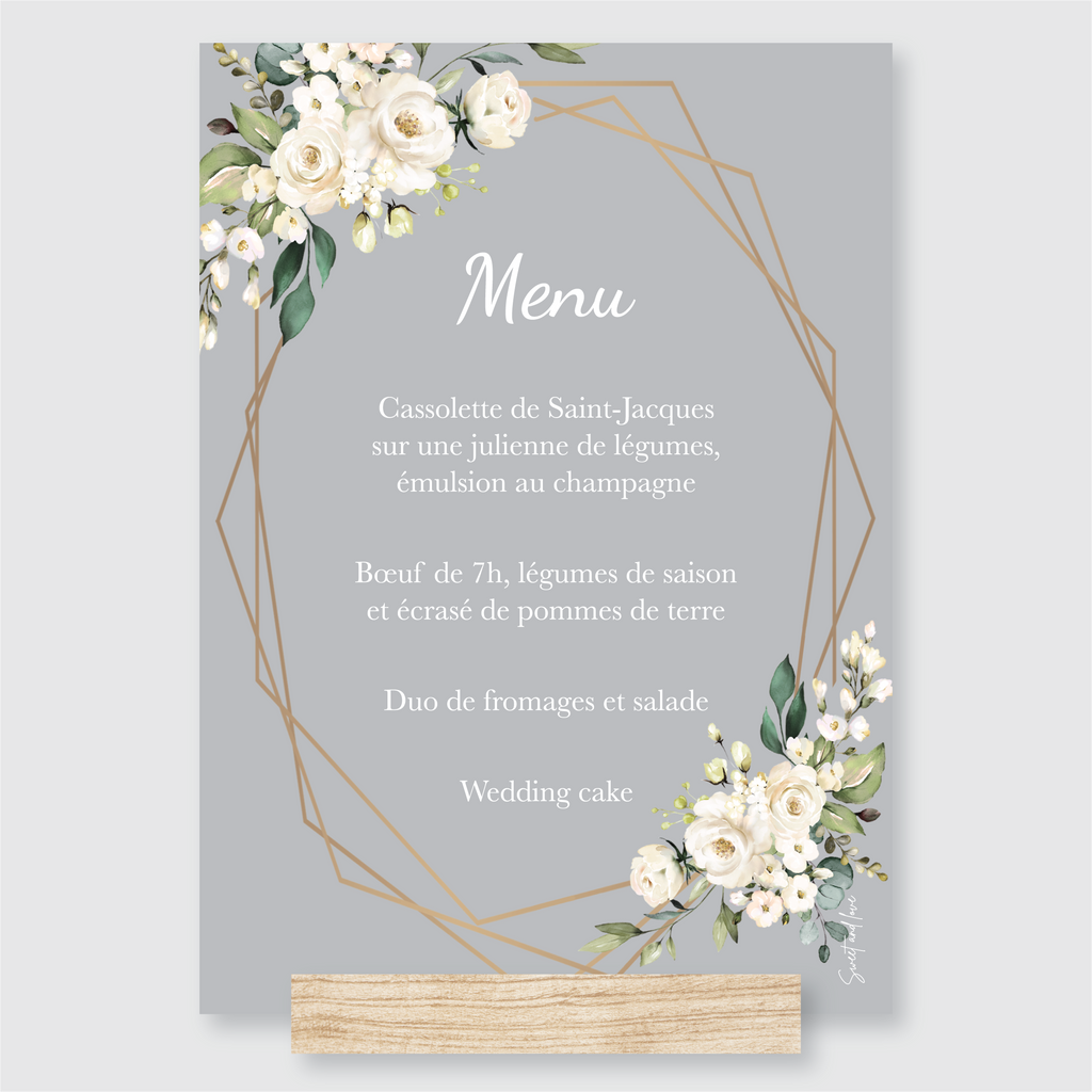 Menu de mariage