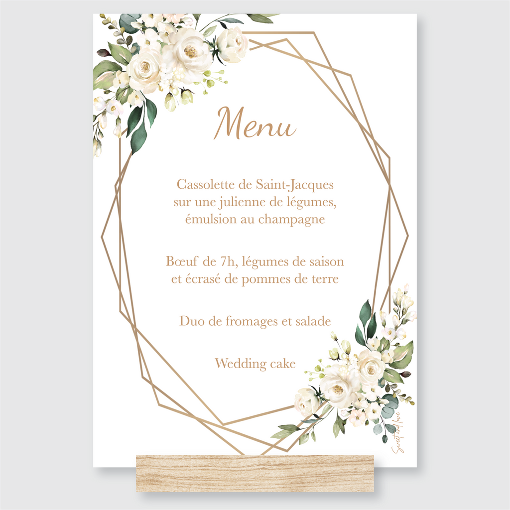 Menu de mariage