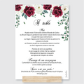 Menu de mariage
