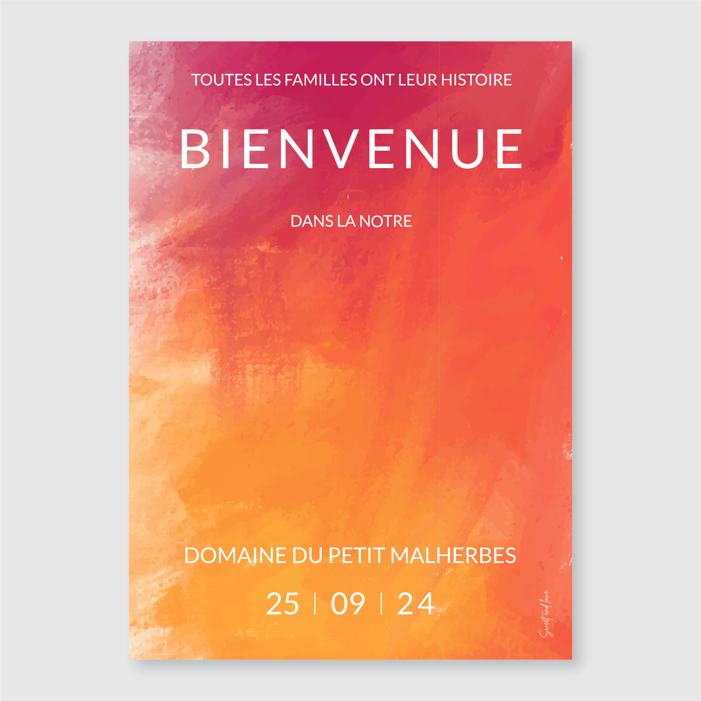 Panneau de bienvenue – FULL COLOR